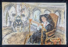 Lithographie originale Cyrano de Bergerac planche n° 13 R. Carrance Papier Japon