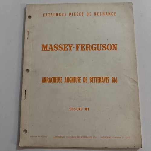 Catalogue massey ferguson 816 - catalogue,