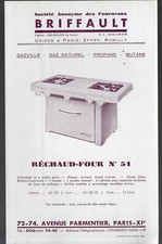 publicité vieux papiers : réchaud BRIFFAULT (Paris Effry Romilly)   (P49891)