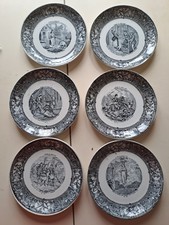6 assiettes Parlantes Gien La