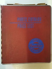 Catalogue de Pièces de Rechange / Parties Livre AMC 1967-1968 avec Amx Rarement