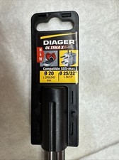 Foret béton SDS-Max 6 taillants D. 20 x Lu. 200 x Lt. 340 mm