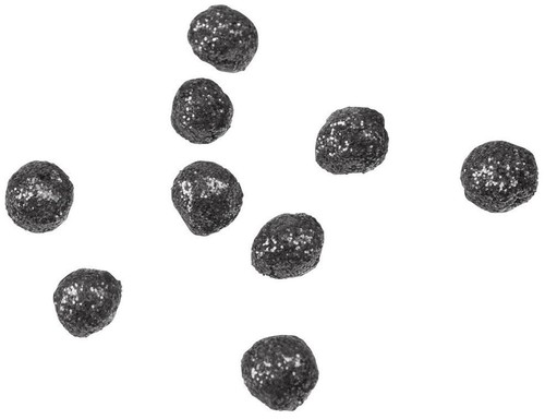 Mini boules paillettes noir - boules,