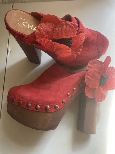 Chanel mules talons plateforme - mules,
