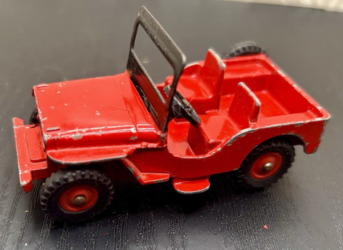 Dinky toys jeep 25d red - dinky, no.