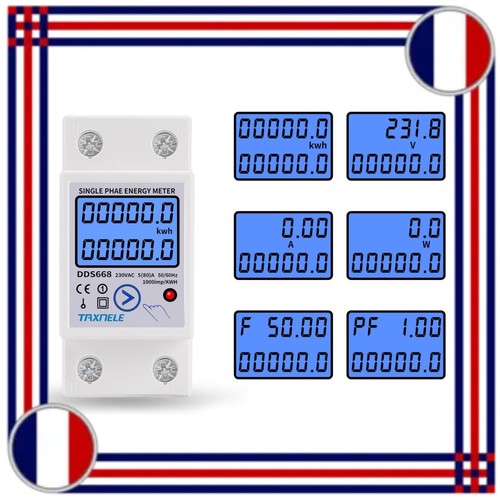 Compteur énergie monophasé - d'énergie,