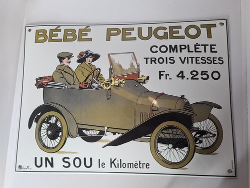 Plaque émaillée automobiles - émaillée,