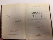 LIVRE : Missel Biblique des
