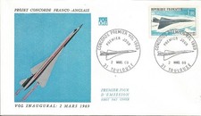 ENVELOPPE  1ER JOUR  CONCORDE