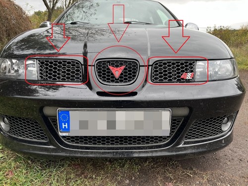 Grilles supérieures avant