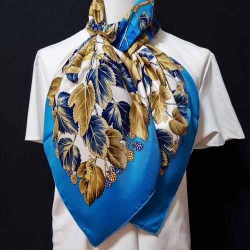 Rare vintage hermes silk scarf - hermes,