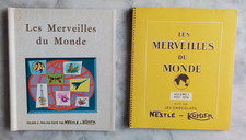 LOT DE 2 ALBUMS D'IMAGES  - CHOCOLAT NESTLÉ ET KOHLER  - LES MERVEILLES DU MONDE