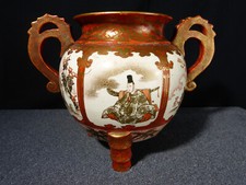 Vase brule parfum japonais ancien en porcelaine kutani Japon 19 / 20 siècle