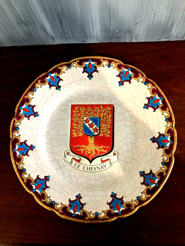 Assiette émaux longwy - assiette,