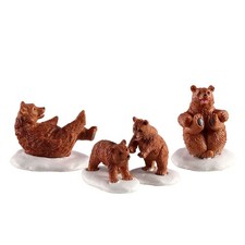 Famille ours jour neige - d'ours,
