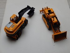 pelle sur pneus et bulldozer majorette 1/56