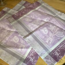 3 Sets De table Neufs Paris En Coton Garnier Thiebaut 35x45 Violet Et Gris