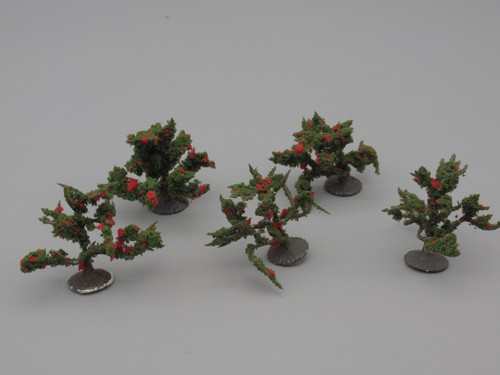 Arbustes aux fleurs rouges - fleurs,