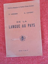 DE LA LANGUE AU PAYS - P