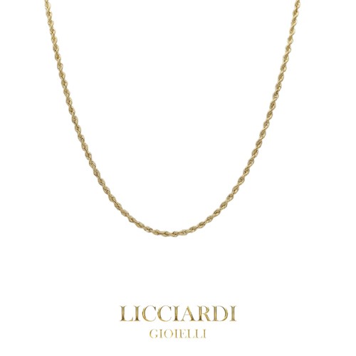 Collier unisexe corde jaune - collier,