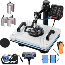 Presse à Chaud 10 en 1 Machine de Sublimation de Transfert Blanche 30x38cm