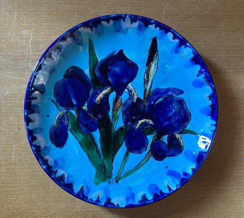 Assiette décorative fleurs