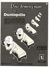 PUB   MATELAS   "  DUNLOPILLO