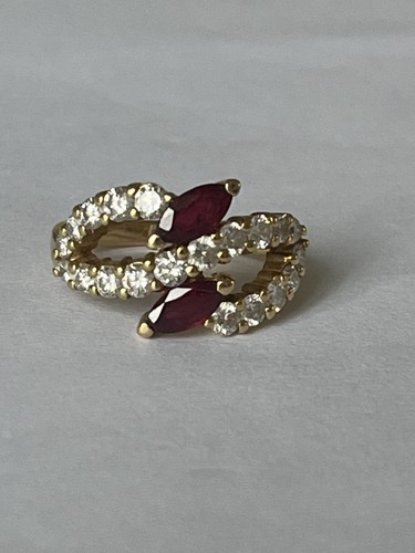 7086 bague jaune diamants - 7086-,