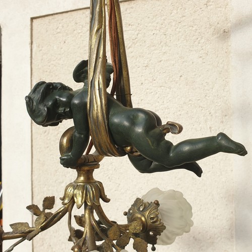 Ancien lustre angelot putti - angelot,