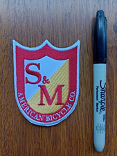 S&M BMX PATCH BADGE DIRTBIKE BICYCLE SE RACING REVCORE MCS GT DK REDLINE GHP NEW