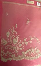 DENTELLE ANCIENNE DE BRUGES SUR CARTON 21 CM SU 27cm sur 29 cm  N° 06