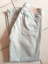JEAN LEVI STRAUSS 501  VERT PALE W33  (43/44 FR) L36 BRAGUETTE BOUTON BEL ETAT