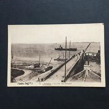 CPA 44 - DONGES La Loire Vers Paimboeuf Bateau 1938 Carte Ancienne Rare