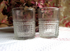 2 VERRES MESURE PUBLICITAIRES ANCIENS QUINA LAROCHE - VERS 1900 -  BISTRO CAFÉ