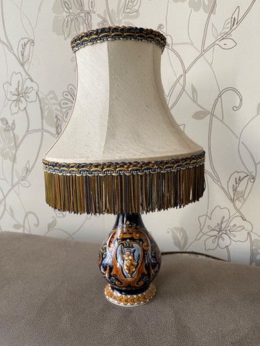 Lampe faïence de - en, gien