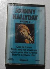 Johnny Hallyday, impact volume 5, K7 audio / Audio tape neuf