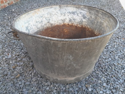 Grande bassine zinc - bassine,