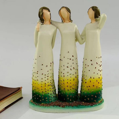 Figurine sœur résine - de, en