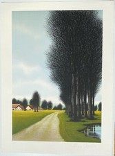 DEPERTHES Jacques - rare Lithographie signée - Golf américain - BE