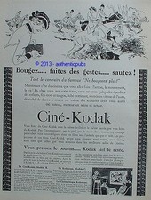 PUBLICITE CINE KODAK CAMERA