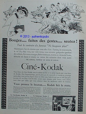 Publicite cine kodak - cine,