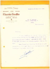 LAIGLE (61) MEUBLES LITERIE TAPISSERIE "AU CHENE MASSIF / P TOURNIER-CHEVALLIER"