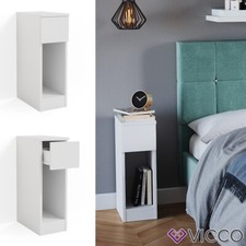 Table de chevet Table de nuit Table d’appoint Enton blanc Vicco