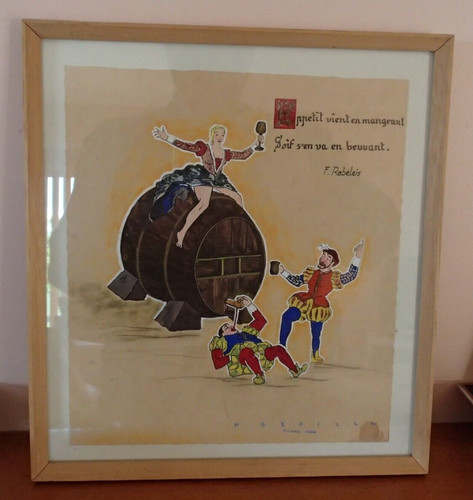 Tableau gouache originale - tableau,