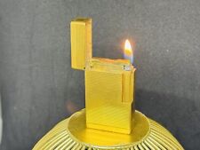 S.T. Dupont Lighter Line 1 Regular Gold Plated Vertical Lines Works