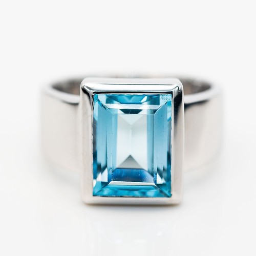 Bague 750 18k - bague, blanc