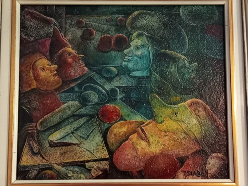 Tableau ancien huile - ancien,,