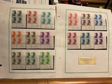 SAINT PIERRE ET MIQUELON. 1986. SERIE LIBERTÉ EN COINS DATÉS, + CARNET. + 100 E