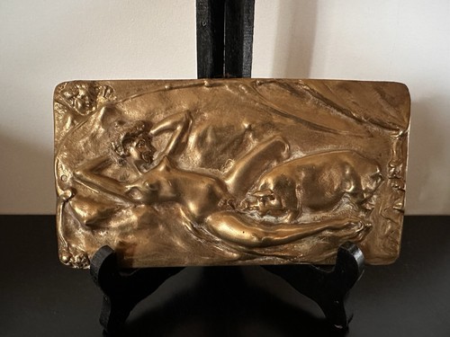 Magnifique plaque bronze - de,