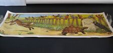Ancienne affiche éditions éducatives Calvet Rogniat Le lièvre et la tortue